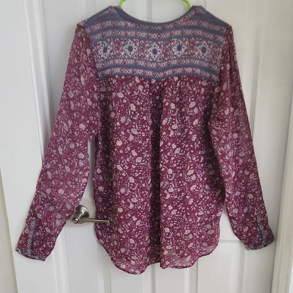 Lucky Brand Boho Floral Blouse - Picture 5 of 7